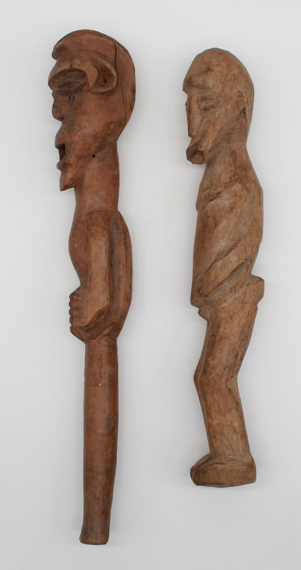 2 figures. Probably West Africa. Liberia, Ivory Coast. Pole and figure? - Image 2 of 4