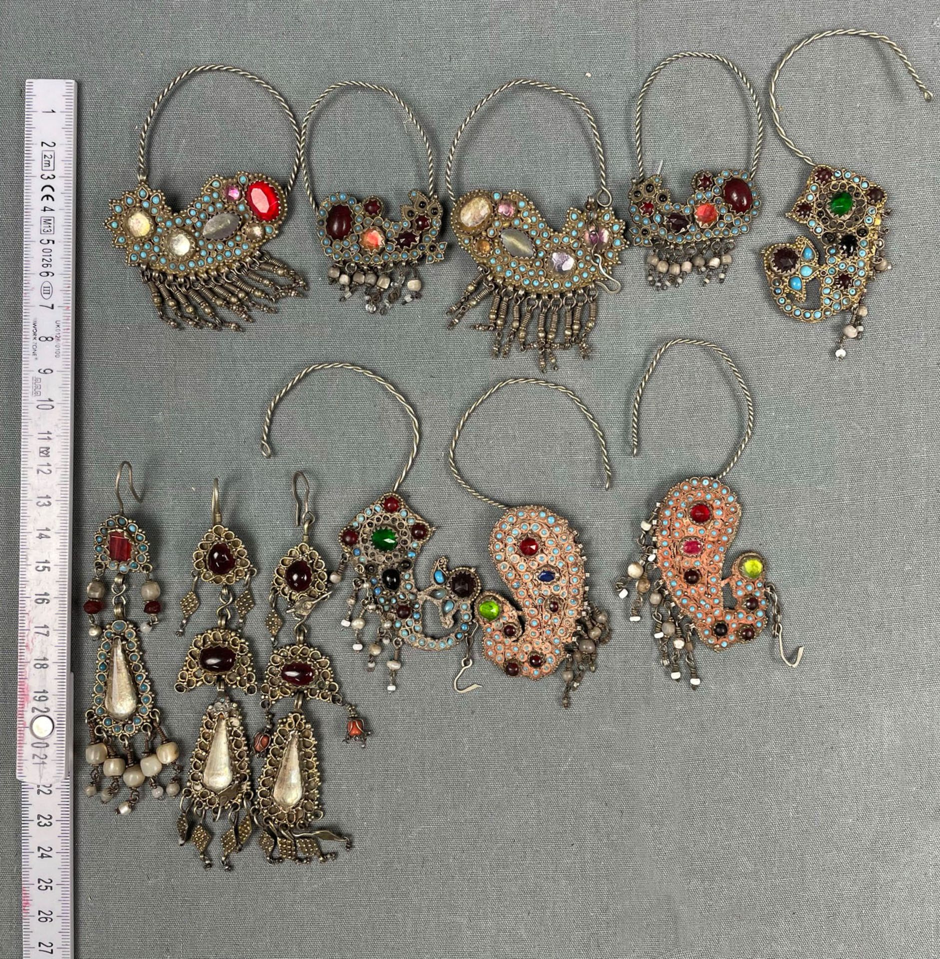 5 Paar Ohrschmuck und eine Einzelanhänger. - Image 14 of 16