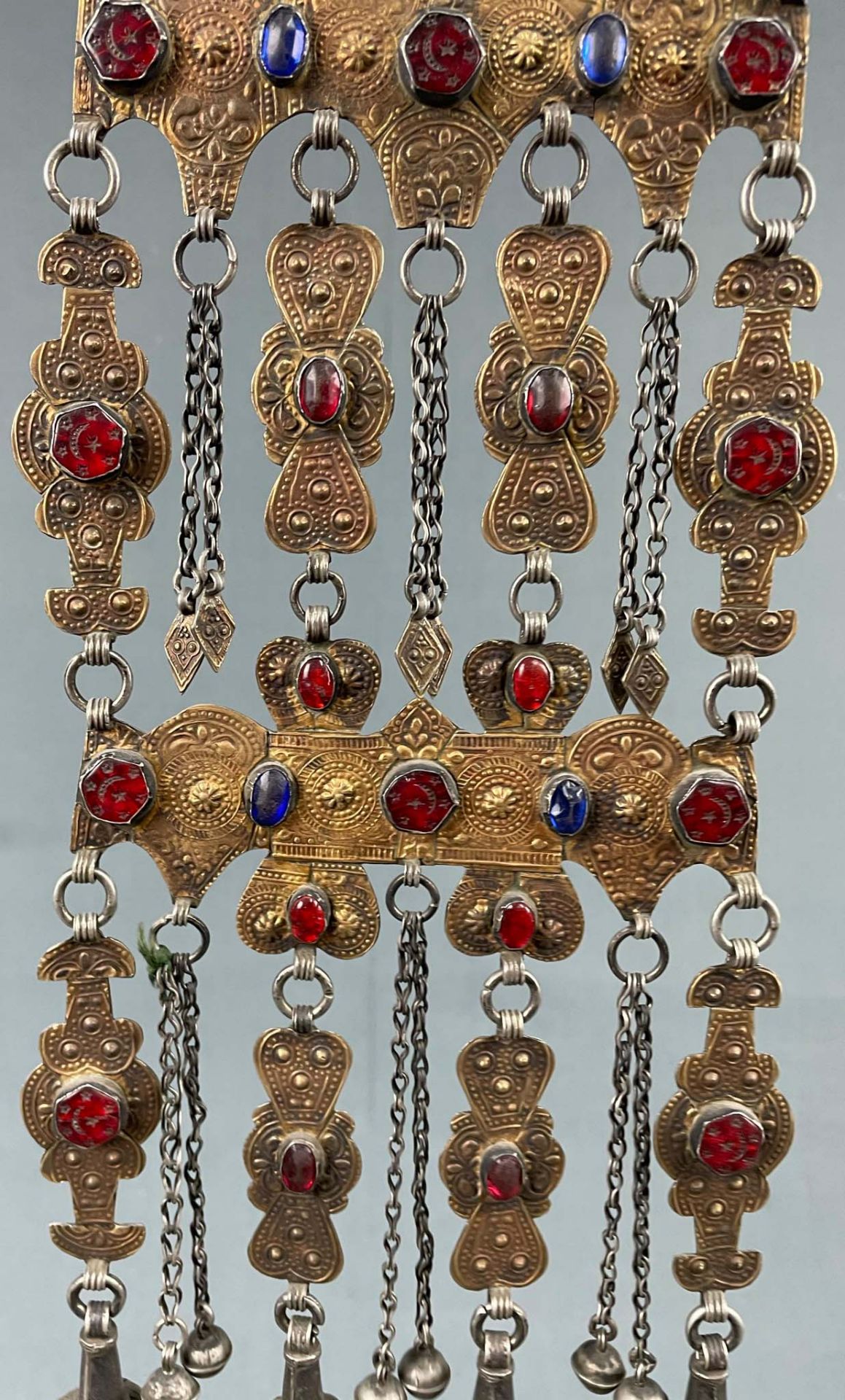 Turkmenen Schmuck Behang. Wohl Zentralasien antik. - Image 7 of 9