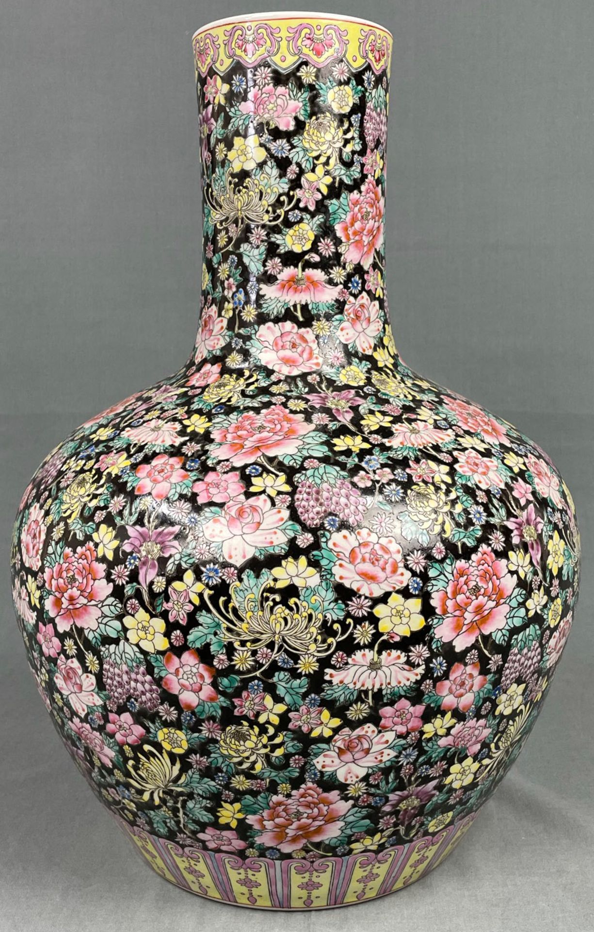 China. Porzellan. Vase. Stempelmarke circa 1930 - 1950. 53 cm hoch. - Bild 4 aus 20