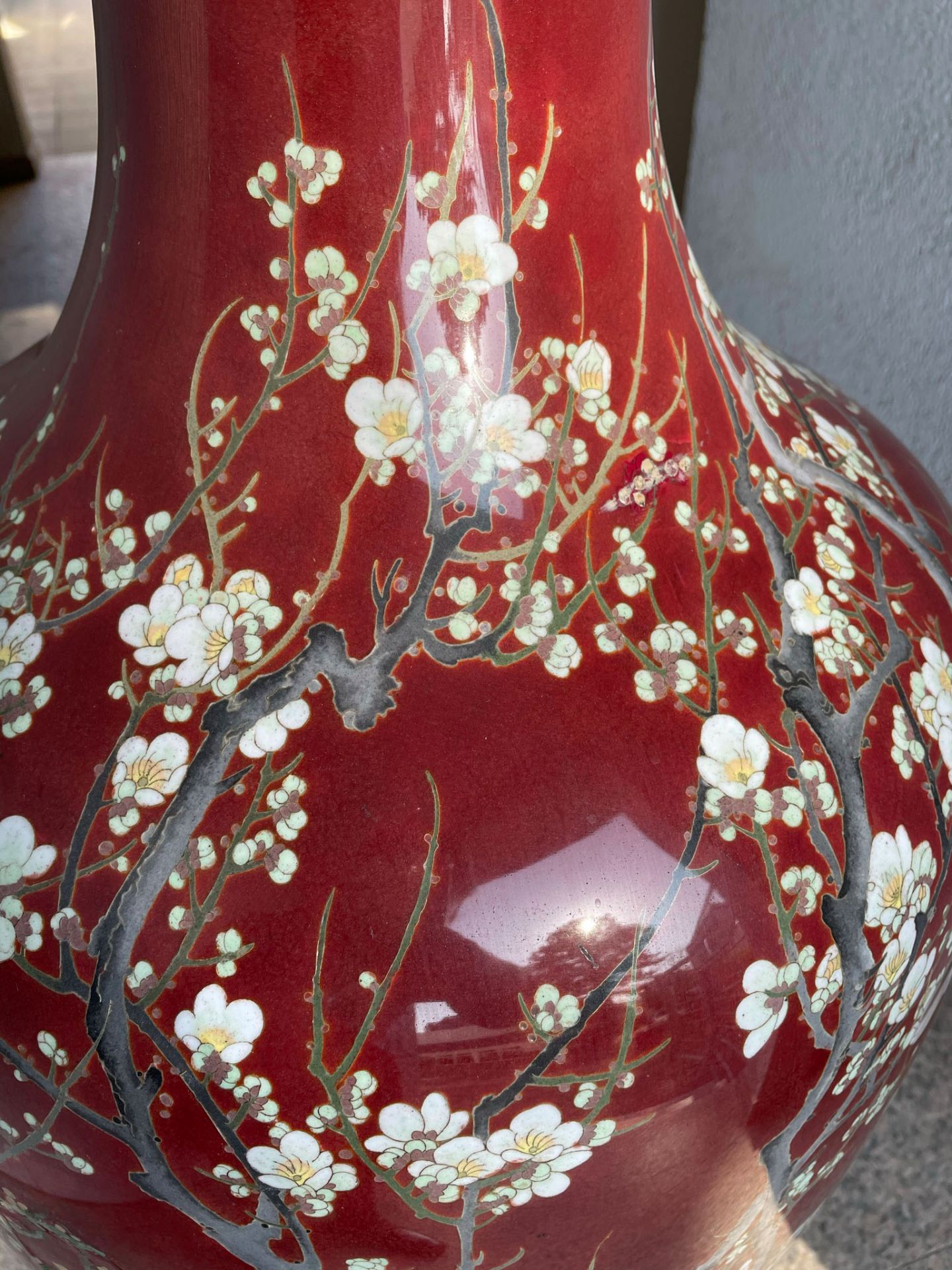 Große Cloisonné Vase. Japan. - Bild 20 aus 29