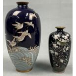 2 Cloisonné Vasen. Wohl Japan antik.