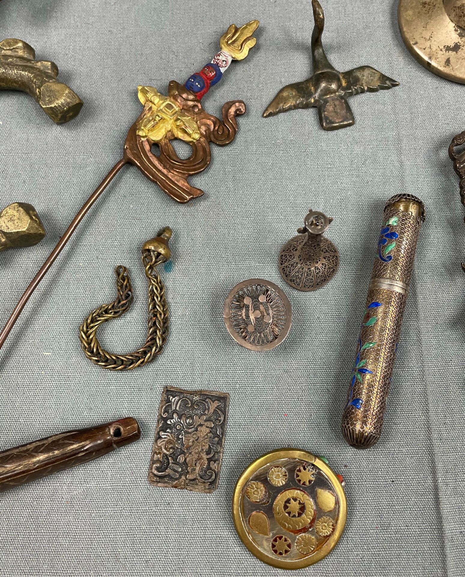 Sammlung Kleinteile. Auch Bronze Japan antik. - Bild 4 aus 16
