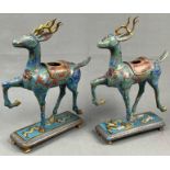 2 Cloisonne Fabeltiere? Wohl China antik.