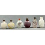 6 Snuff Bottles. Wohl China alt. Japan? Maße siehe Fotos.