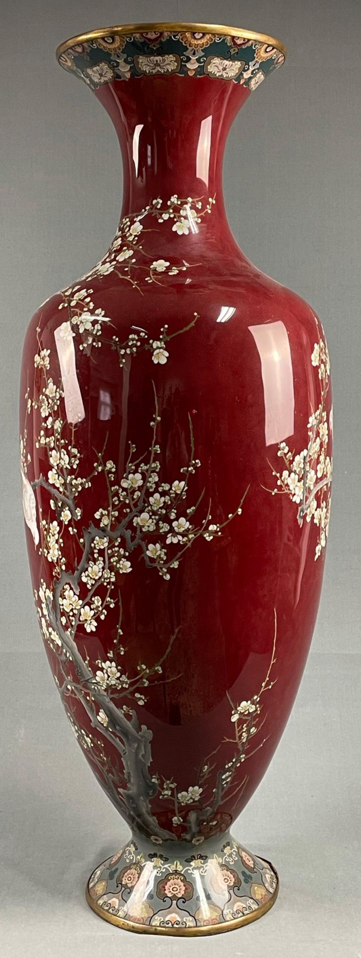 Große Cloisonné Vase. Japan. - Bild 8 aus 29