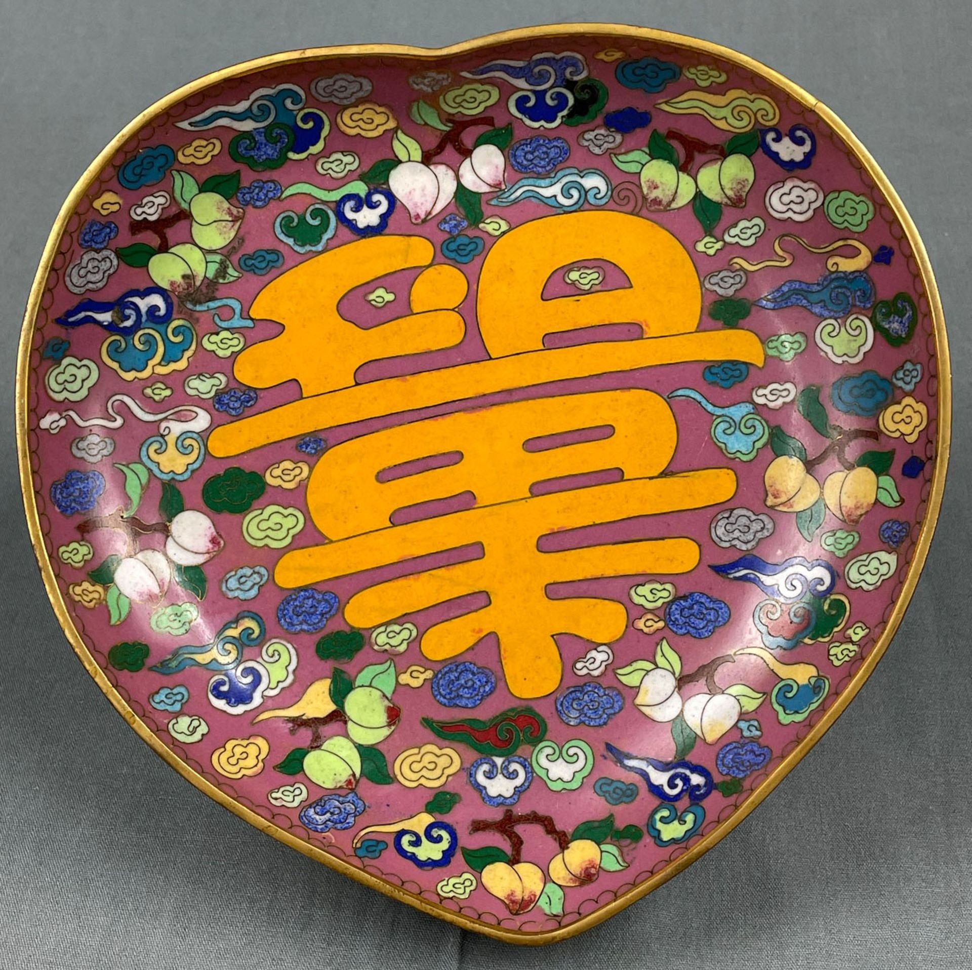 Fußschale. Cloisonné. Wohl China, Japan antik.