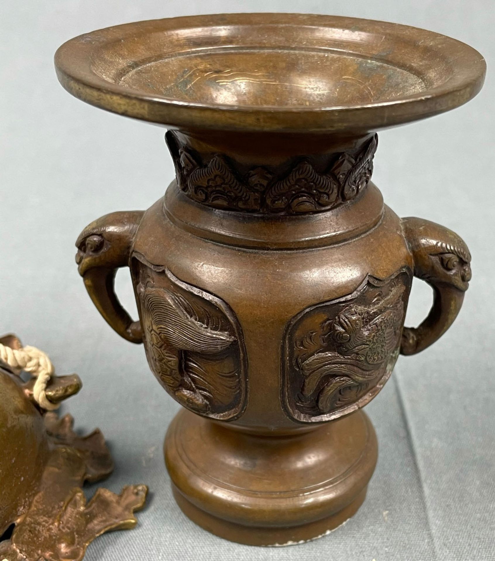 Sammlung Kleinteile. Auch Bronze Japan antik. - Bild 9 aus 16