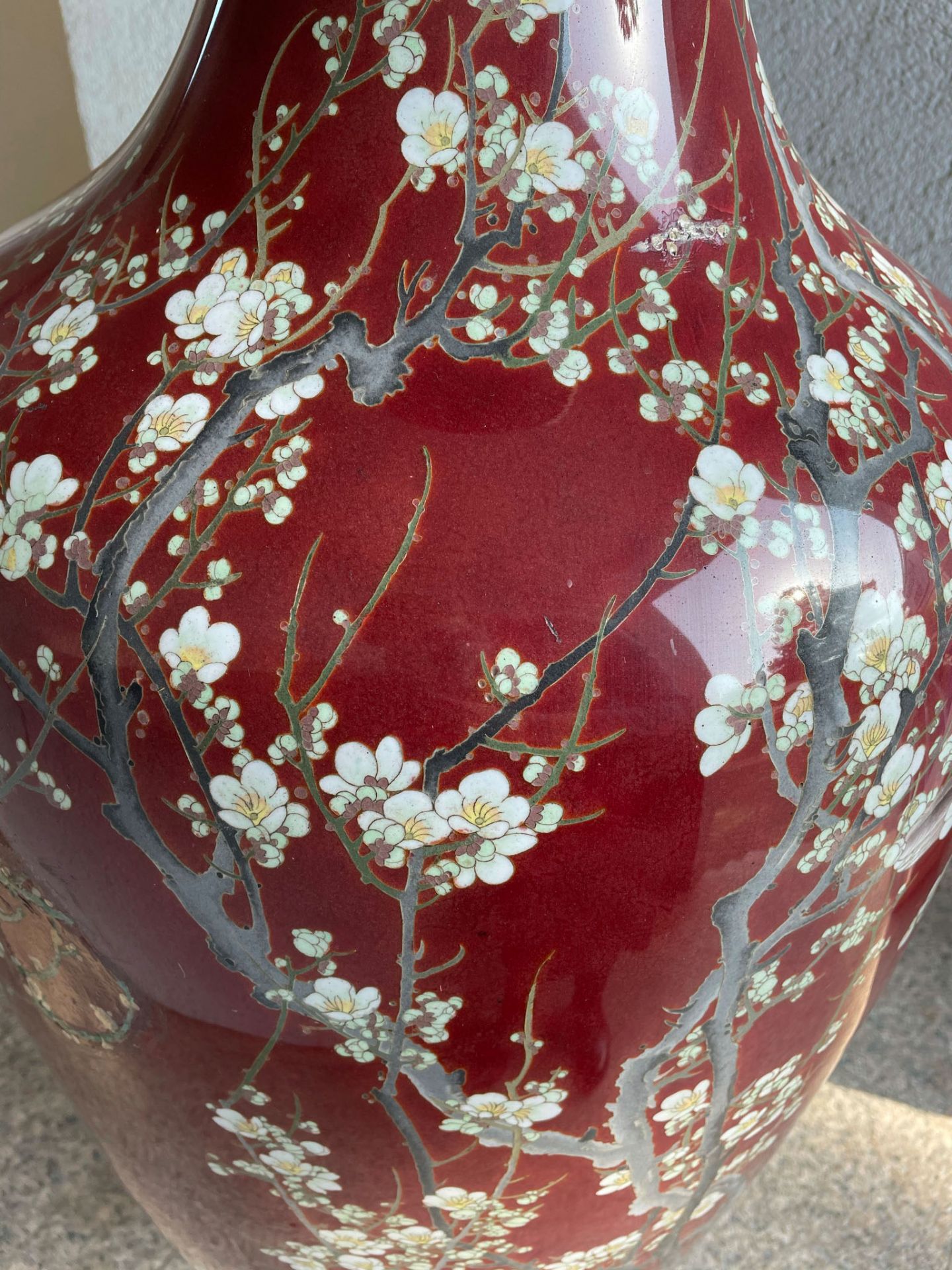 Große Cloisonné Vase. Japan. - Bild 28 aus 29