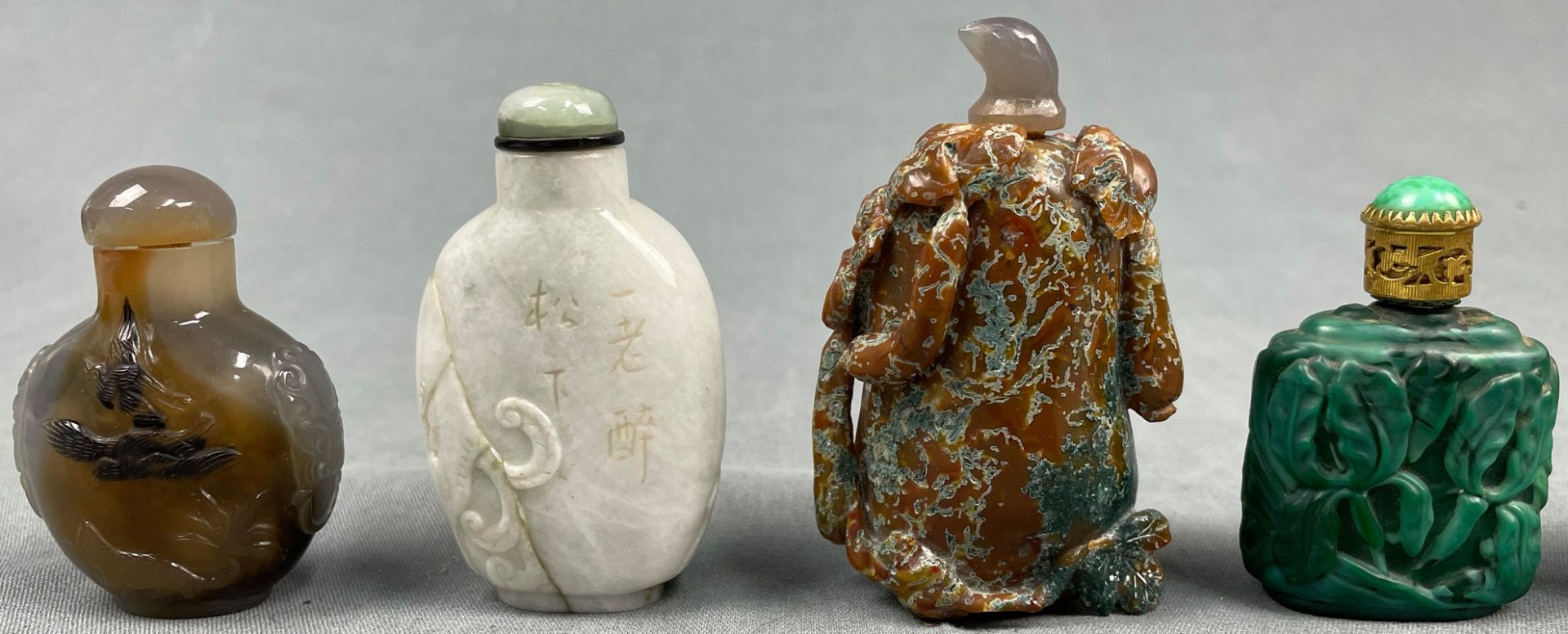 10 feine Snuff Bottles. Wohl China, Japan antik. - Image 5 of 9