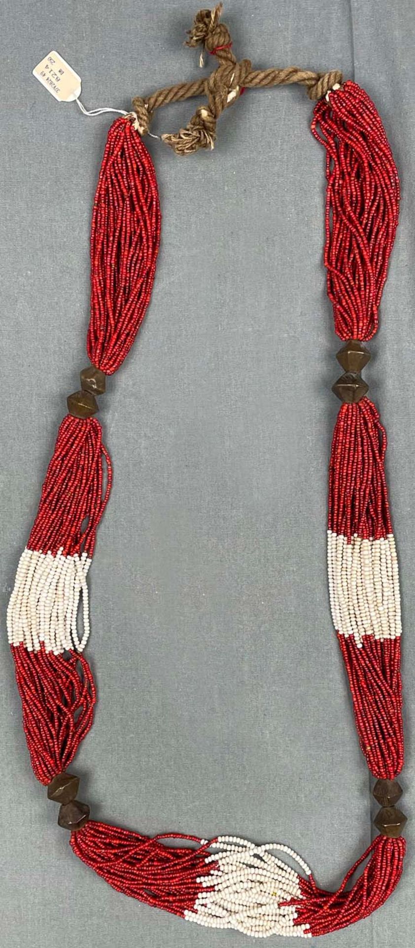 Halskette, Collier. Wohl Tibet, Mongolei, China antik. - Bild 4 aus 14