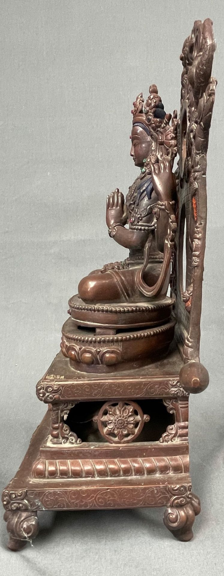 Buddha. Wohl Tibet, China antik, alt. - Bild 2 aus 13