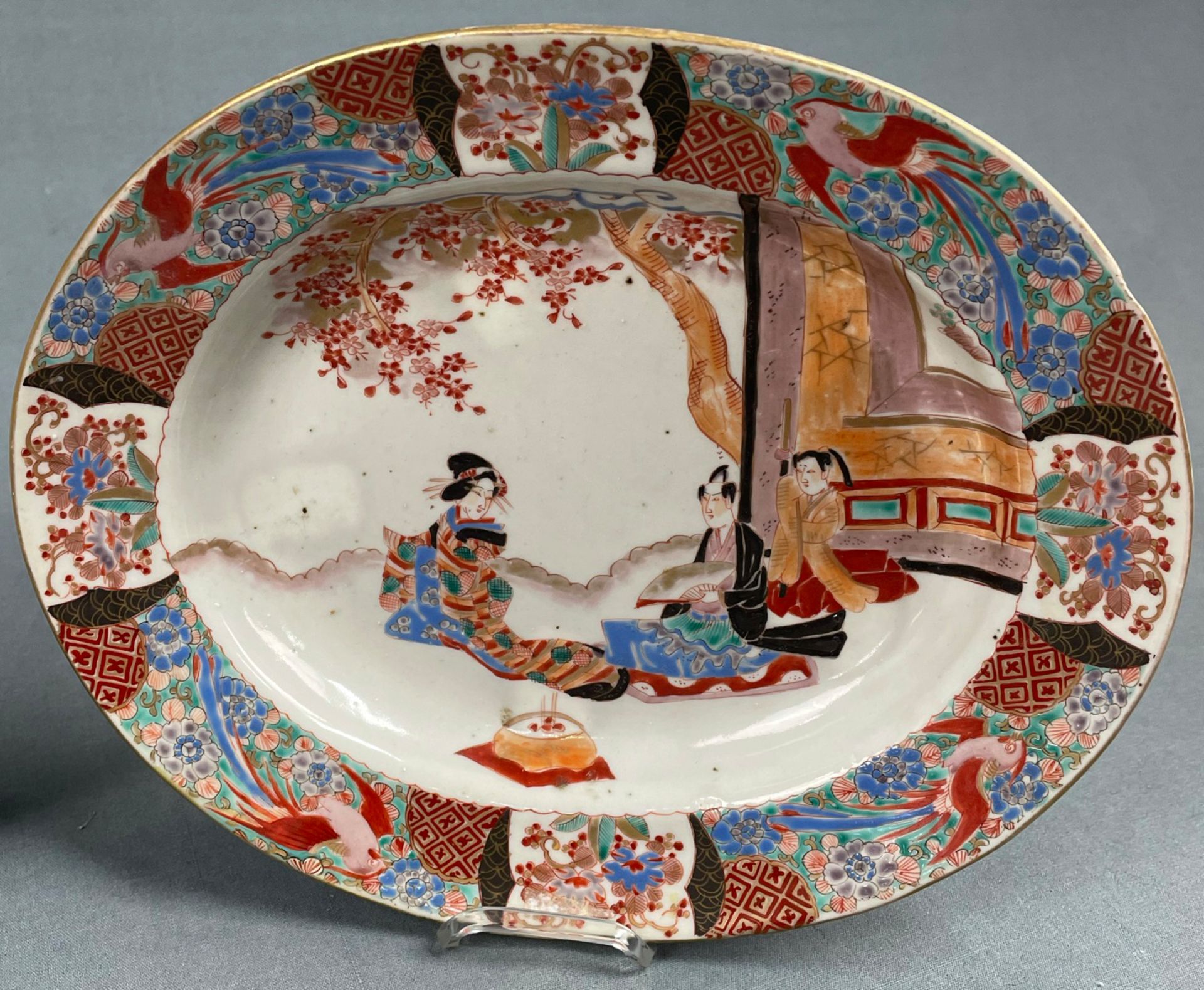3 Teller und eine Schale. Wohl China antik 18. / 19. Jahrhundert? - Image 5 of 10