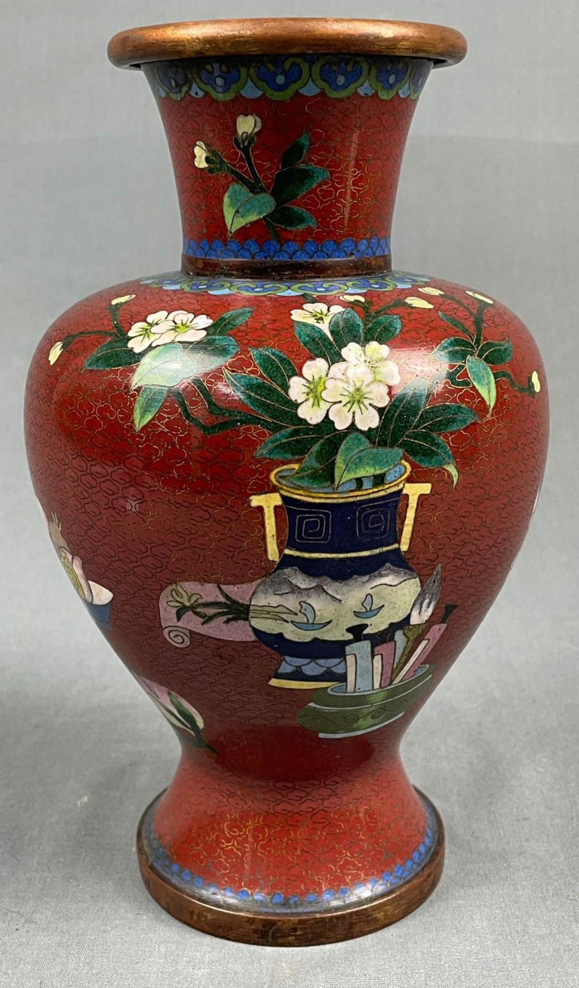 Vase Cloisonné. Wohl Japan, China antik.