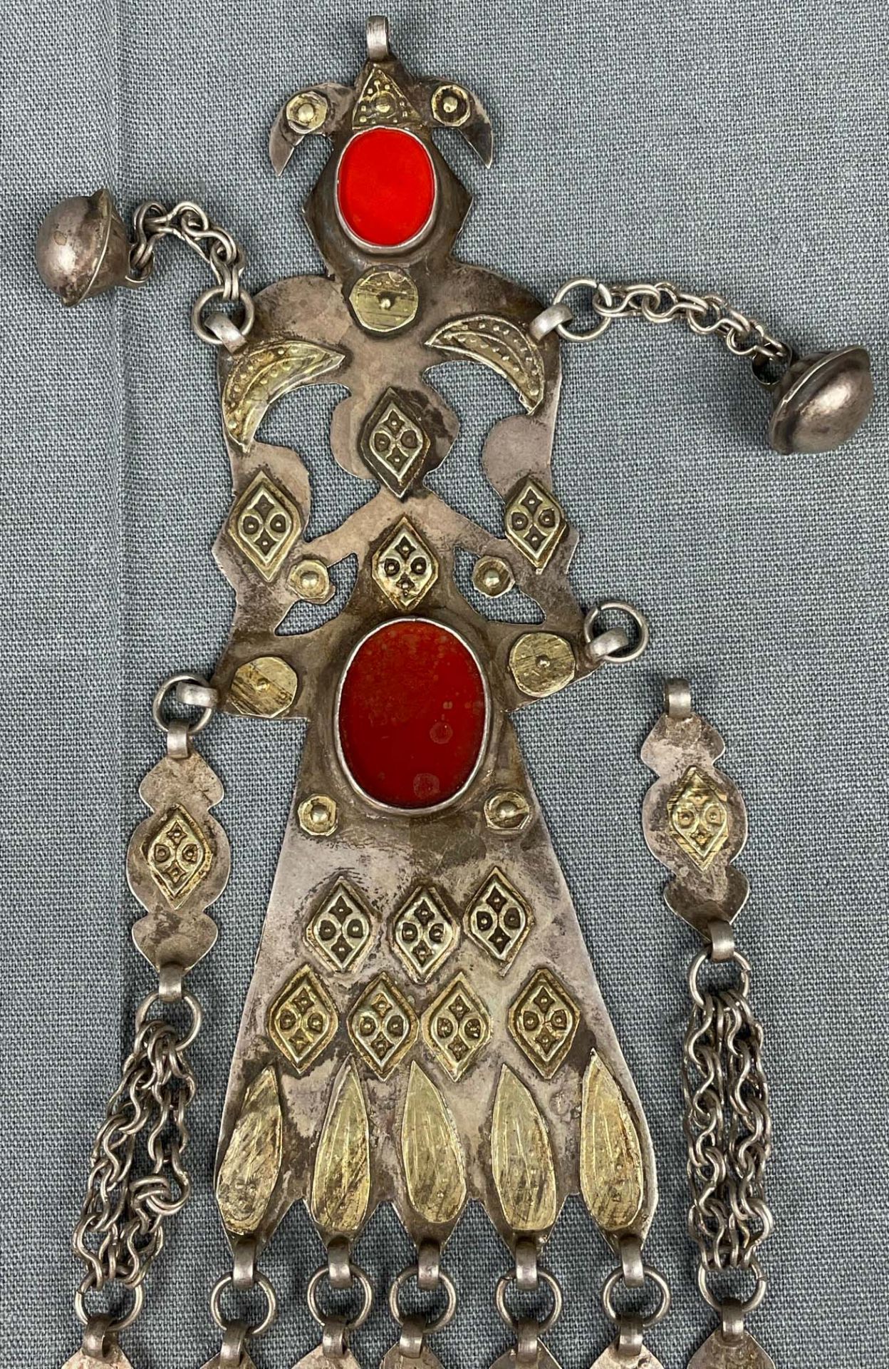 5 Teile Turkmenen schmuck. Wohl Zentralasien antik. - Image 6 of 13