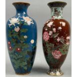 2 Cloisonné Vasen. Wohl Japan, China alt.