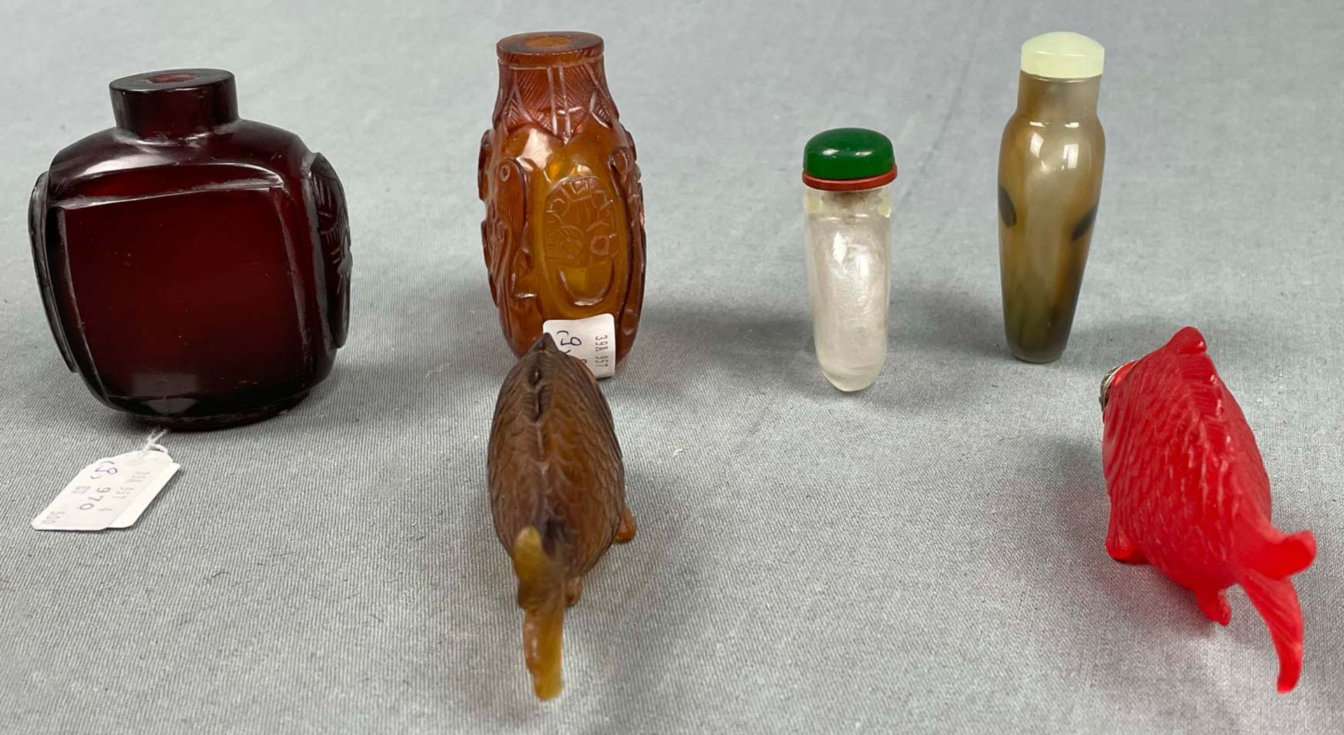 6 Snuff Bottles. Wohl China antik. - Bild 4 aus 8