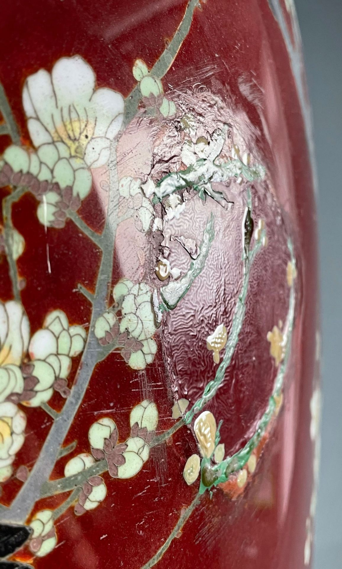 Große Cloisonné Vase. Japan. - Bild 6 aus 29