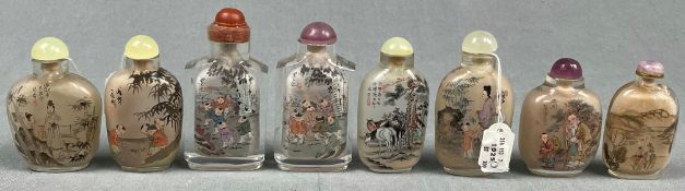 9 Snuff Bottles. Wohl Japan, China alt.