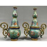 2 Cloisonne - Aufsätze. Wohl China antik.