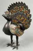 Cloisonne Pfau. Im antiken China - Stil.