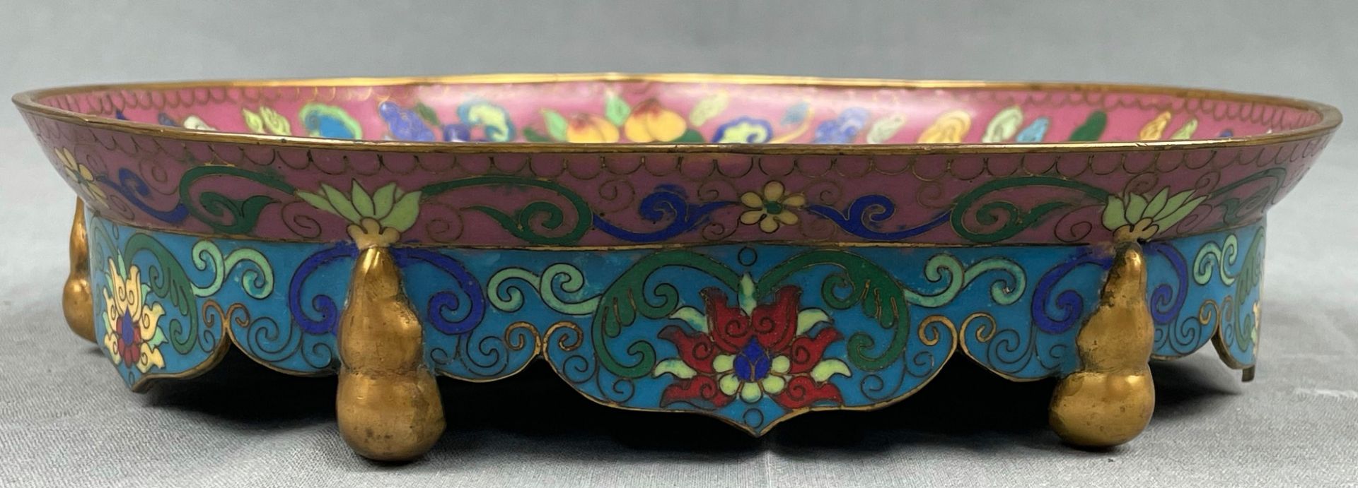 Fußschale. Cloisonné. Wohl China, Japan antik. - Image 14 of 15