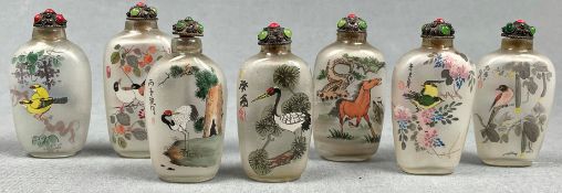 7 Snuff Bottles. Wohl Japan, China alt.