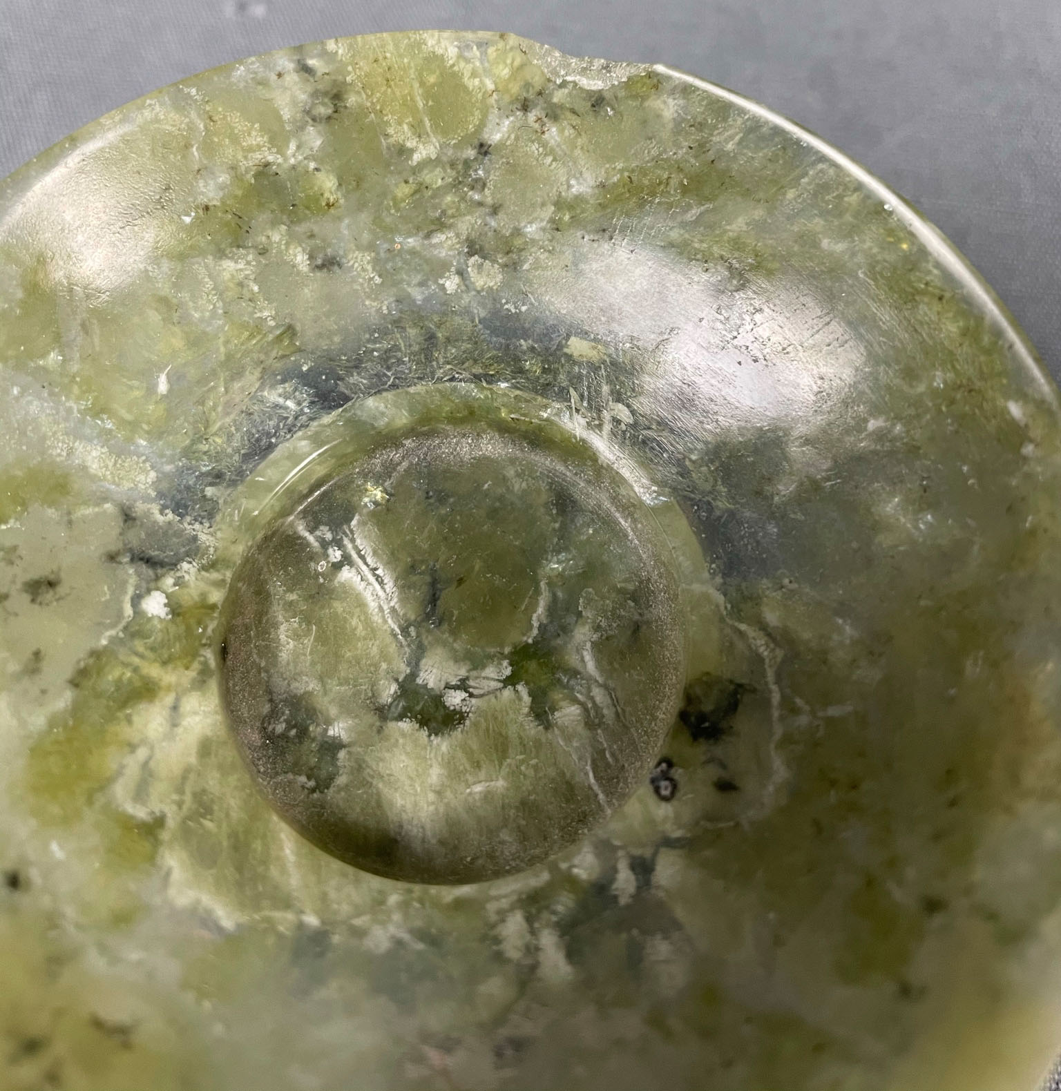 2 Jade? Schalen. Koppchen. Wohl Japan antik. - Image 6 of 13