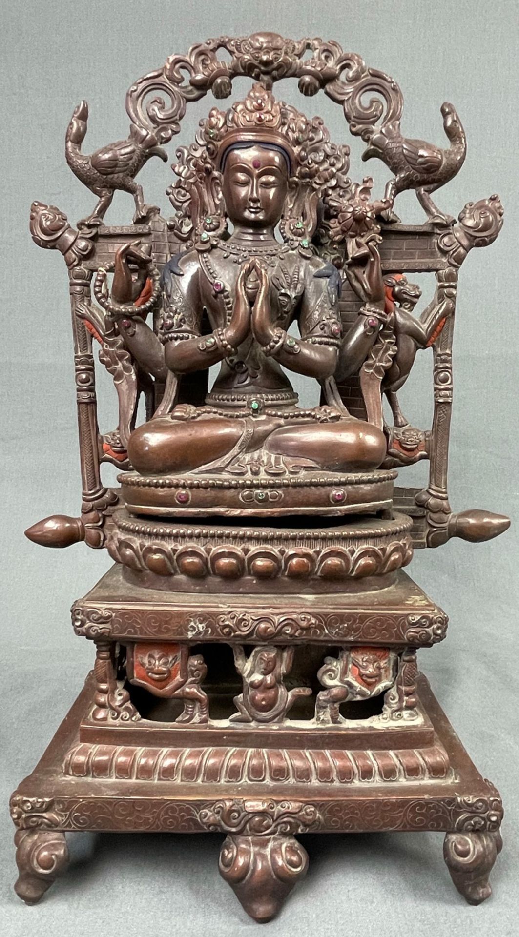 Buddha. Wohl Tibet, China antik, alt.