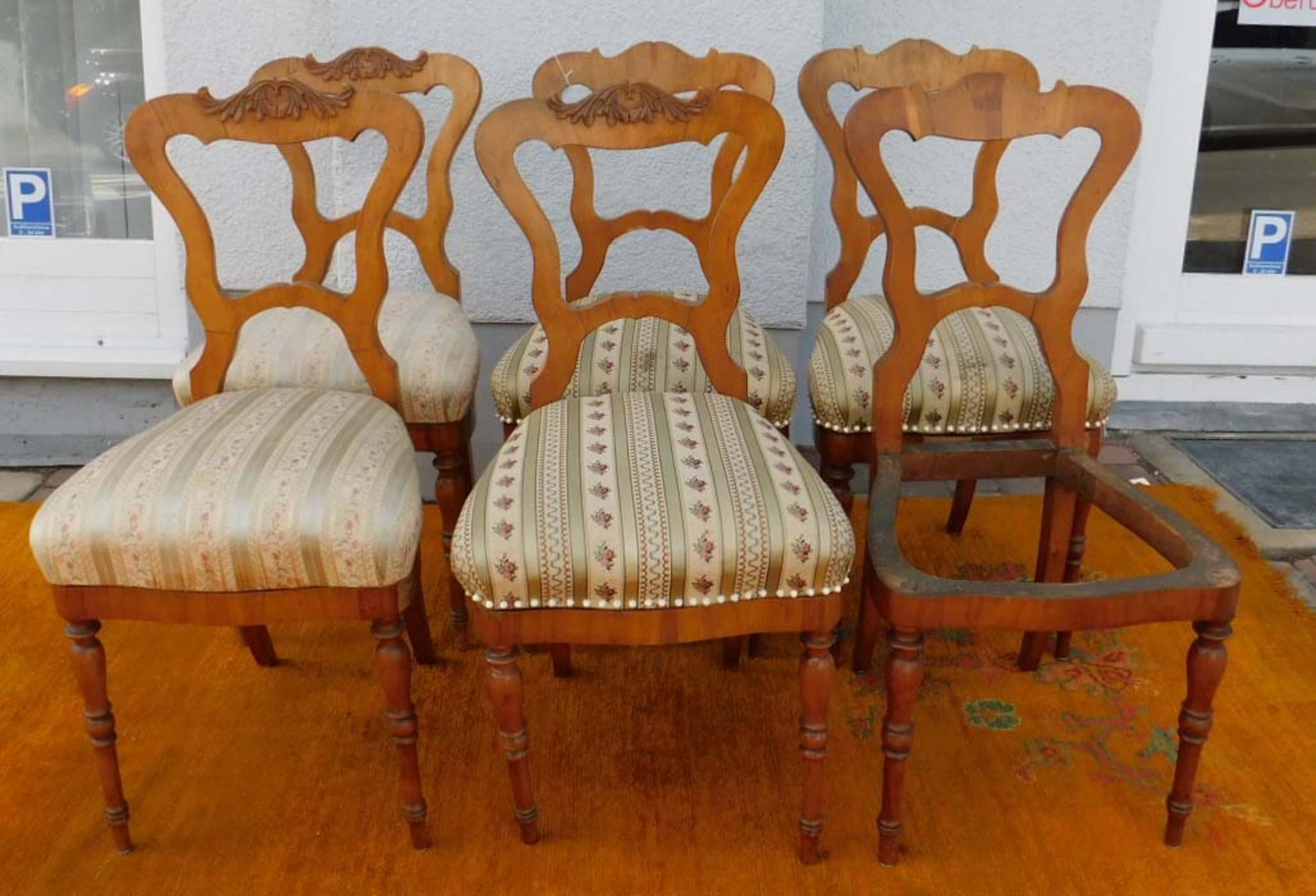 6 Stühle wohl 19. Jahrhundert.