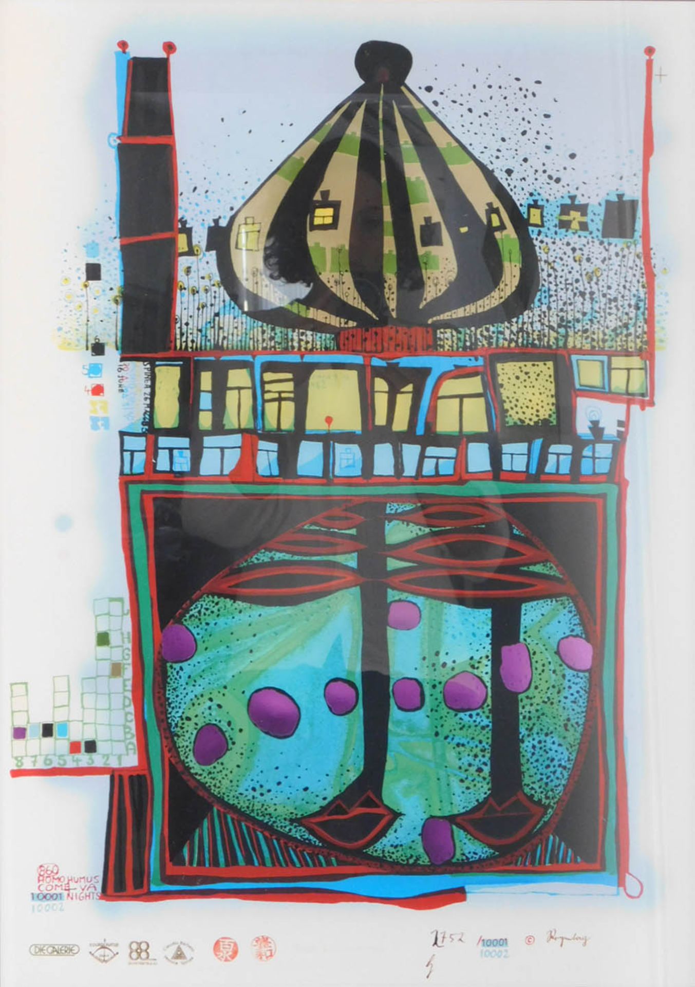 Friedensreich HUNDERTWASSER (1928 - 2000). Aus 10002 Nights.