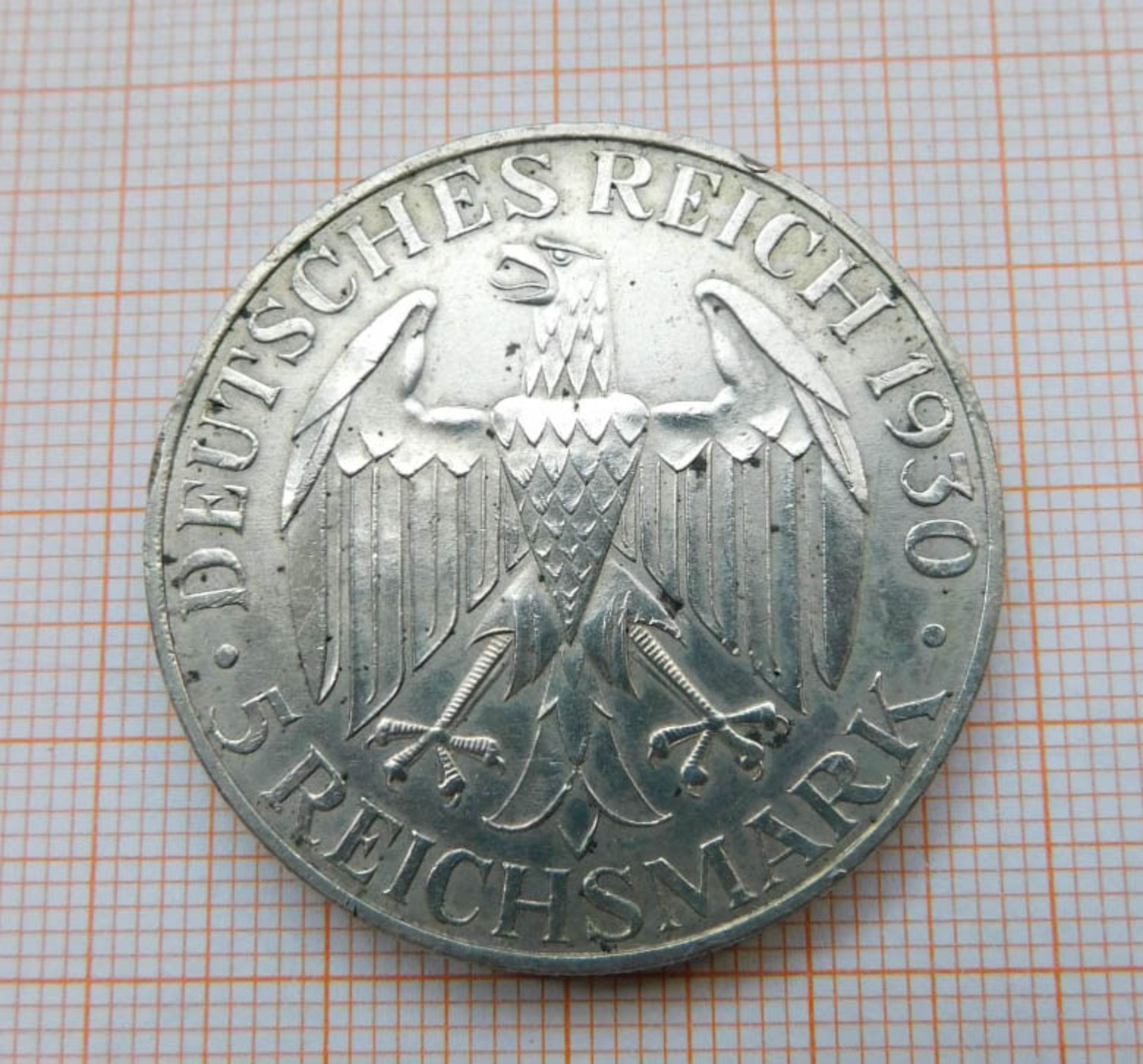 Silber. Graf Zeppelin Weltflug 1929. 1 x 3 und 1 x 5 Reichsmark. - Image 5 of 11