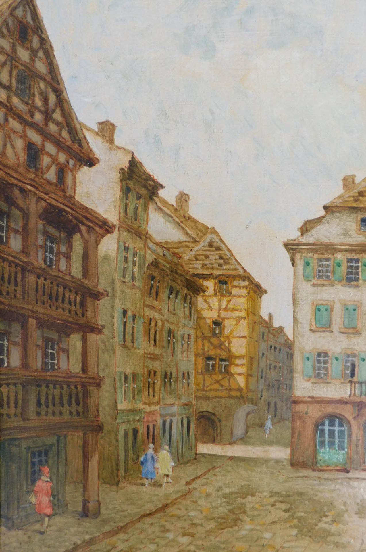 Karl PURRMANN (1877 - 1966). Blick Richtung Münster, Straßburg. - Bild 6 aus 8