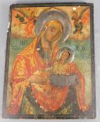 IKONE. Maria mit dem Jesuskind.