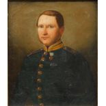 UNSIGNIERT (XIX). Portrait eines Offiziers.