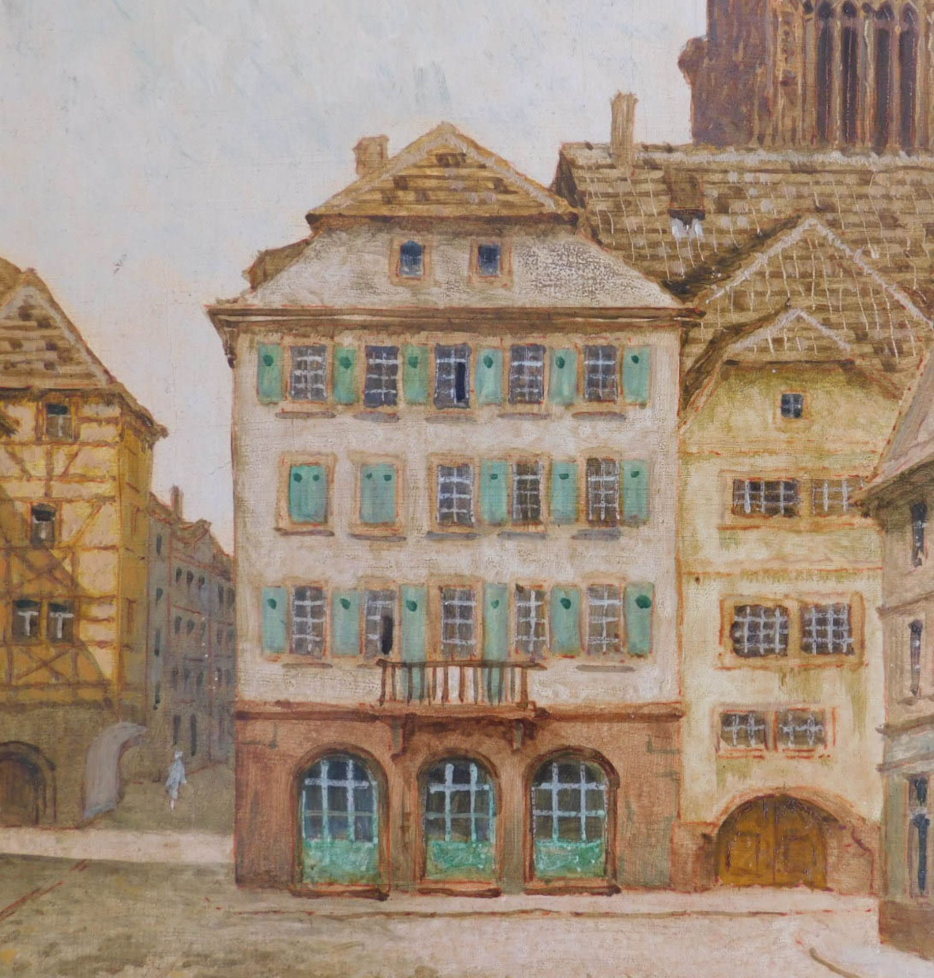 Karl PURRMANN (1877 - 1966). Blick Richtung Münster, Straßburg. - Image 7 of 8