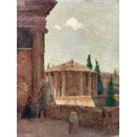 Friedrich Albert SCHMIDT (1846 - 1916). Tempel der Sibylle in Tivoli.