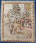 Aubusson Tapisserie. Wandteppich. Frankreich. Wohl antik um 1880.