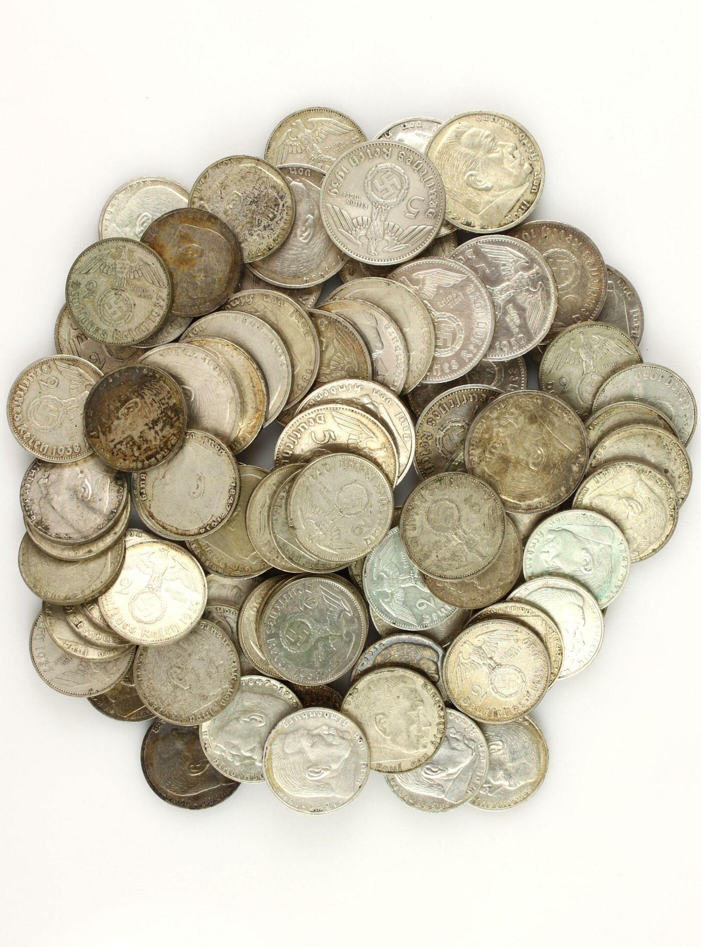 Konvolut von 168 Silbermünzen: