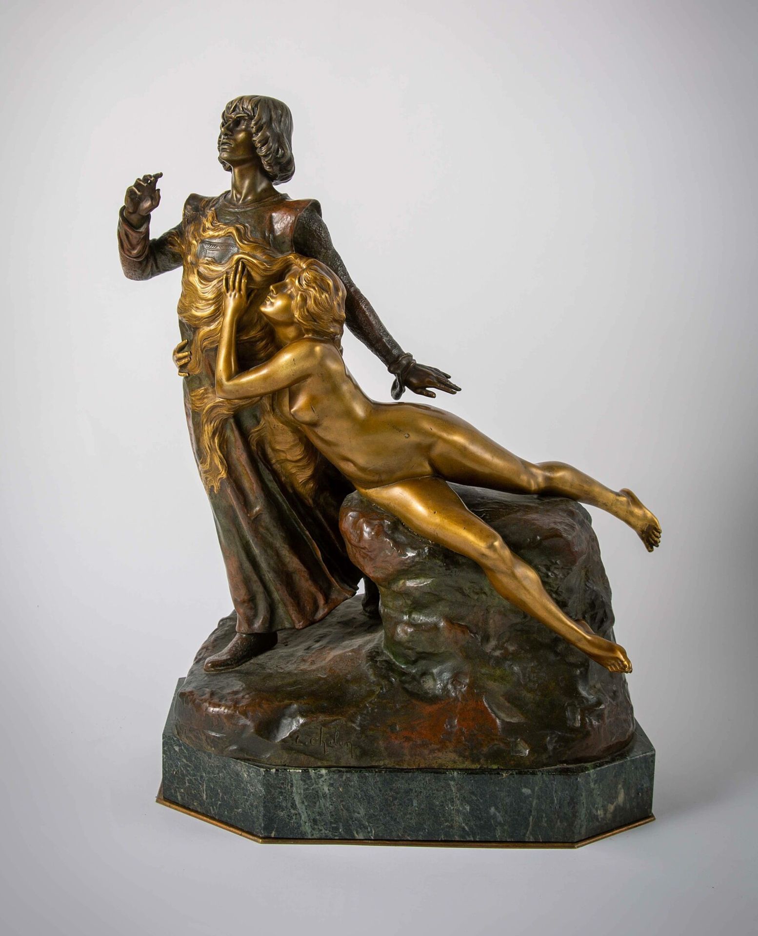 Bronzefigurengruppe "Tannhäuser und Venus",
