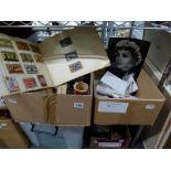 An interesting selection of various collectables, comprising stamps, cigarette cards (loose and in