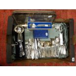 A Garrard & Co. Regent Plate cutlery service for eight in Hanoverian Rat-tail pattern, of eight-