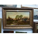 A pair of oils on canvas English landscapes by S.J. Cooper, each signed (each 29 x 49 cm),