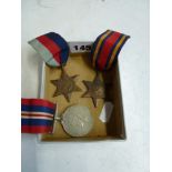 The Burma Star, 1939-1945 Star, and the 1939-1945 medal, each unnamed TO BID ON THIS LOT AND FOR