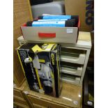 A small filing case, a Cougar Rotary Hammer Drill and rolls of essential multi-purpose non-slip