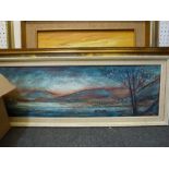 Jack Ray, mid-20th century, a Lakeland landscape with moored rowing boat, signed, oil impasto on