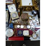 An interesting selection of various collectables, comprising jewellery, watches, medals, etc., and