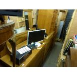 A late Victorian light oak chest of two short over three long drawers, a mid-20th century chest of