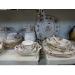 A Royal Albert Petit Point chintz pattern part tea service including sandwich plates approximately