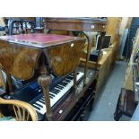 A reproduction French-style centre table, the rectangular top on a moulded and gilt frame and